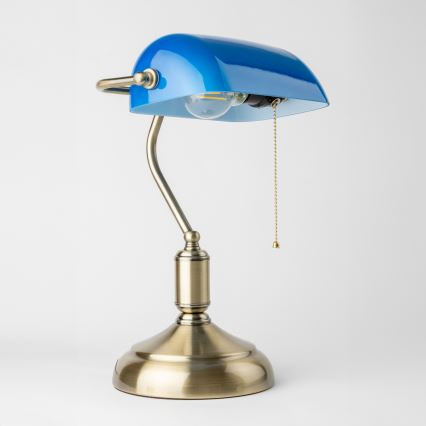Brilagi - Csere lámpabúra BANK OFFICE asztali lámpához kék