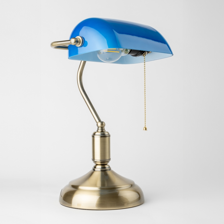 Brilagi - Csere lámpabúra BANK OFFICE asztali lámpához kék