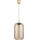 Brilagi - R GLASS LED csillár kábelen, 1xE27/60W/230V, átm. 14 cm, bézs/füstbarna