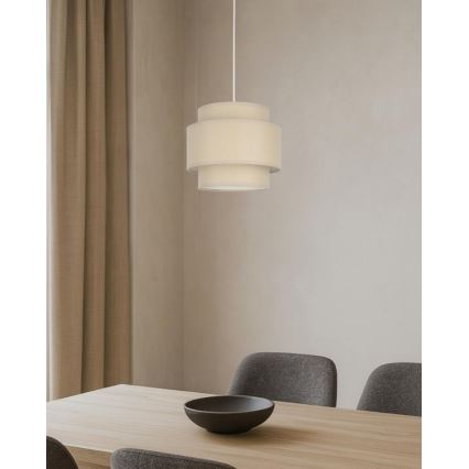 Brilagi - RESNA kábeles függőlámpa 1xE27/60W/230V Ø 20 cm bézs