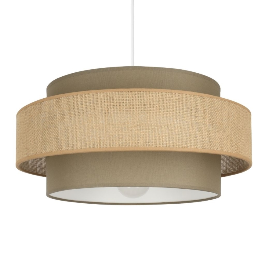 Brilagi - RESNA kábeles függőlámpa 1xE27/60W/230V Ø 40 cm barna/bézs