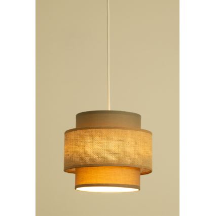 Brilagi - RESNA kábelre függesztett csillár 2xE27/60W/230V Ø 30 cm barna/bézs