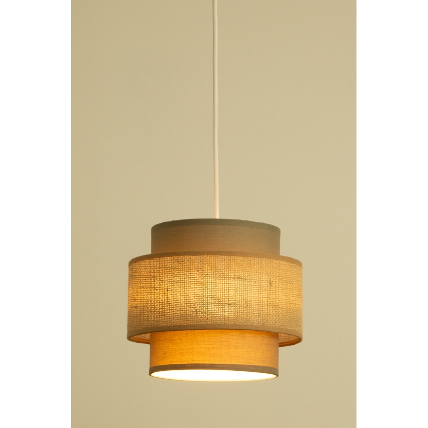 Brilagi - RESNA kábelre függesztett csillár 2xE27/60W/230V Ø 30 cm barna/bézs
