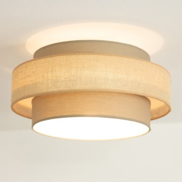 Brilagi - RESNA mennyezeti lámpatest 1xE27/60W/230V, átmérő 40 cm, barna/bézs