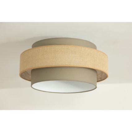 Brilagi - RESNA mennyezeti lámpatest 1xE27/60W/230V, átmérő 40 cm, barna/bézs