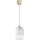 Brilagi - RETRO GLASS kábeles LED függeszték 1xE27/60W/230V, átm. 14 cm, bézs/fehér