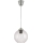 Brilagi - RETRO GLASS LED csillár kábelen 1xE27/60W/230V átm. 18 cm ezüst/átlátszó