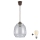 Brilagi - RETRO GLASS LED csillár kábelen 1xE27/60W/230V átm. 26 cm barna/füstszürke