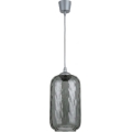 Brilagi - RETRO GLASS LED függeszték kábelen 1xE27/60W/230V, átm. 14 cm, ezüst/füstszürke