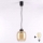 Brilagi - RETRO GLASS LED függeszték kábelen 1xE27/60W/230V átm. 14 cm fekete/füstös barna