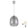 Brilagi - RETRO GLASS LED függeszték kábelen 1xE27/60W/230V Ø 26 cm ezüst/füstszürke