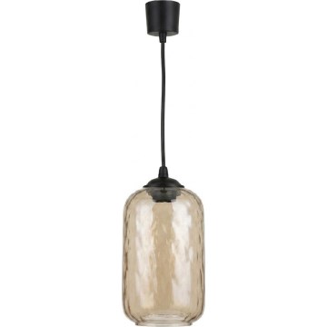 Brilagi - RETRO GLASS LED kábeles függeszték 1xE27/60W/230V átm. 14 cm fekete/füstös barna