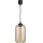 Brilagi - RETRO GLASS LED kábeles függeszték 1xE27/60W/230V átm. 14 cm fekete/füstös barna
