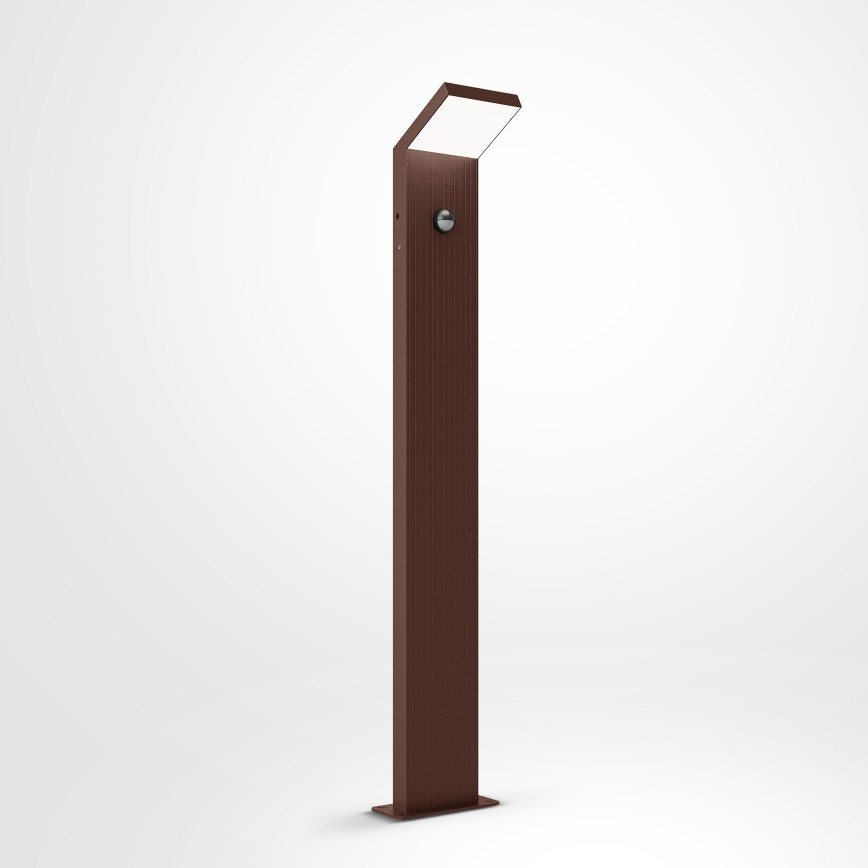 Brilagi - RIANO kültéri LED lámpa mozgásérzékelővel LED/8W/230V barna IP65 80 cm