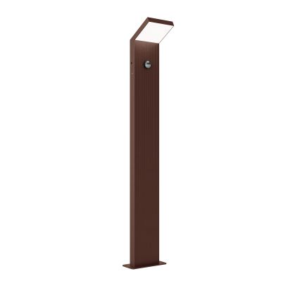 Brilagi - RIANO kültéri LED lámpa mozgásérzékelővel LED/8W/230V barna IP65 80 cm