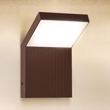 Brilagi - RIANO LED/8W/230V kültéri fali lámpatest barna IP65