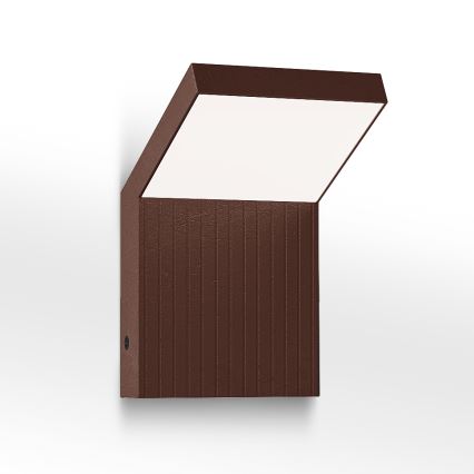 Brilagi - RIANO LED/8W/230V kültéri fali lámpatest barna IP65