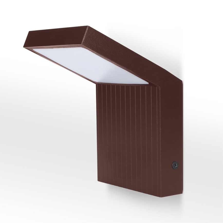 Brilagi - RIANO LED/8W/230V kültéri fali lámpatest barna IP65