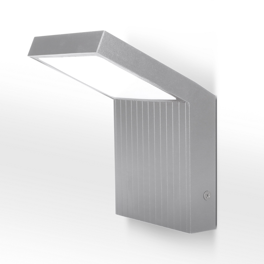 Brilagi - RIANO LED kültéri fali lámpa, 8W/230V, ezüst, IP65