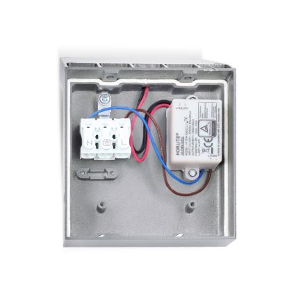 Brilagi - RIANO LED kültéri fali lámpa, 8W/230V, ezüst, IP65