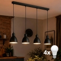 Brilagi - RIDDY LED csillár kábellel 4xE27/60W/230V fekete