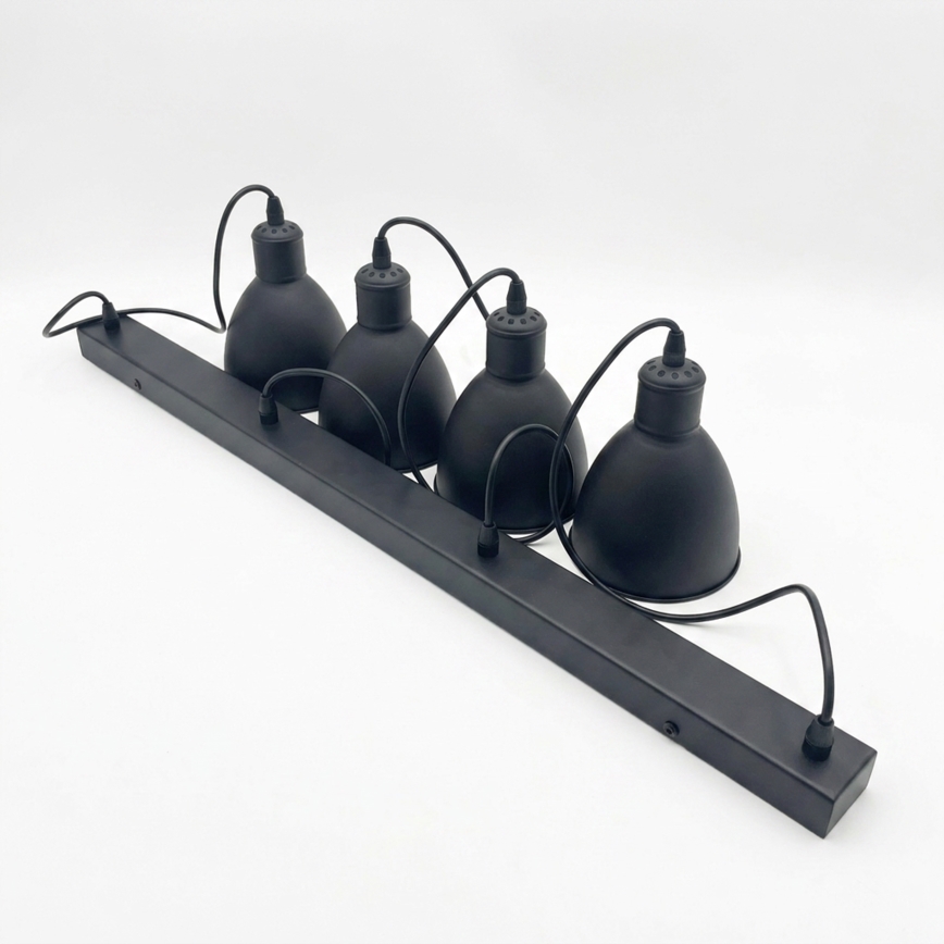 Brilagi - RIDDY LED csillár kábellel 4xE27/60W/230V fekete