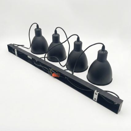 Brilagi - RIDDY LED csillár kábellel 4xE27/60W/230V fekete