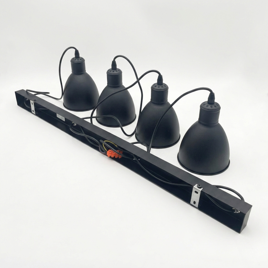 Brilagi - RIDDY LED csillár kábellel 4xE27/60W/230V fekete