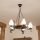 Brilagi - ROATA láncos csillár 5xE14/40W/230V átm. 50 cm bükk/dió