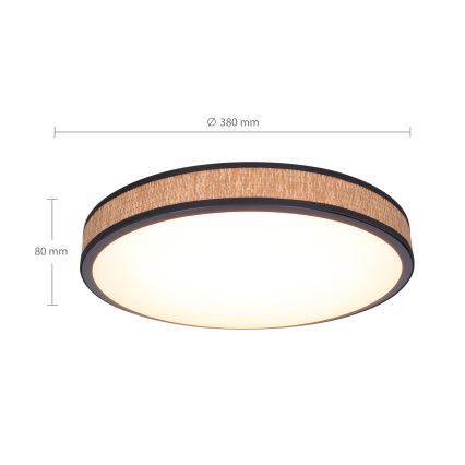 Brilagi - LED dimmelhető mennyezeti lámpa ROSA LED/48W/230V 3000-6500K átm. 38 cm + távirányító