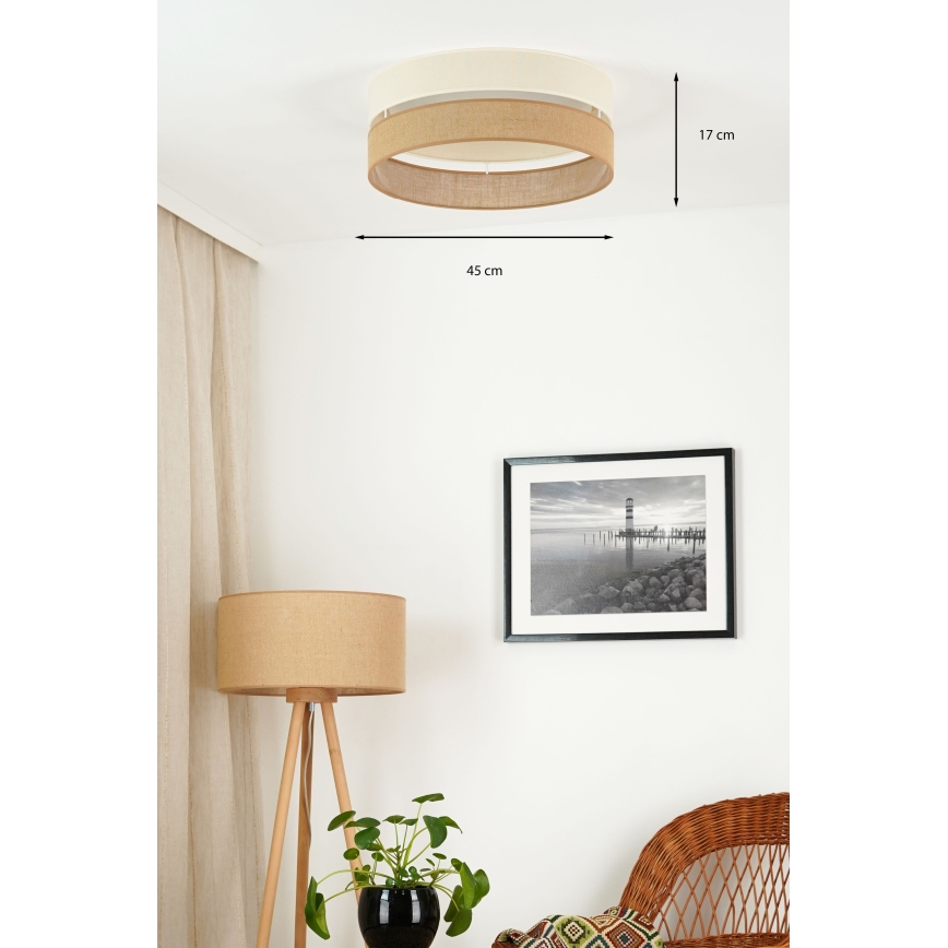Brilagi - LED mennyezeti lámpa ROYAL YUTE LED/24W/230V átm. 45 cm bézs/krém