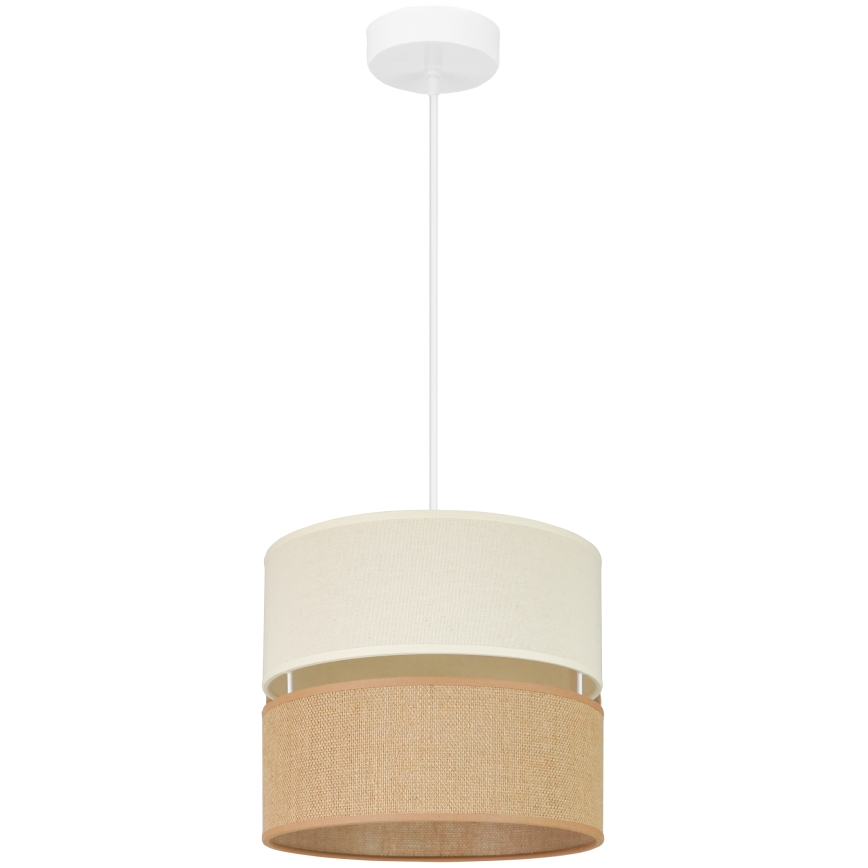 Brilagi - Függeszték zsinóron ROYAL YUTE 1xE27/15W/230V átm. 25 cm bézs/krém