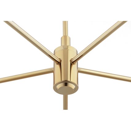 Brilagi - Rudas csillár MONTE 5xE27/60W/230V krémszínű/arany