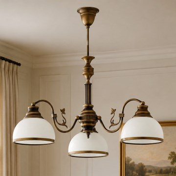 Brilagi - Rúdcsillár TAURUS 3xE27/15W/230V Ø70 cm bronz