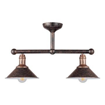 Brilagi - Rúdfüggeszték FORGE 2xE27/60W/230V réz/patina