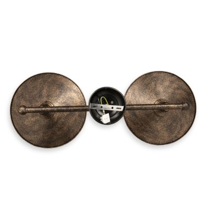 BRILAGI - Rúdfüggeszték FORGE 2xE27/60W/230V réz/patina