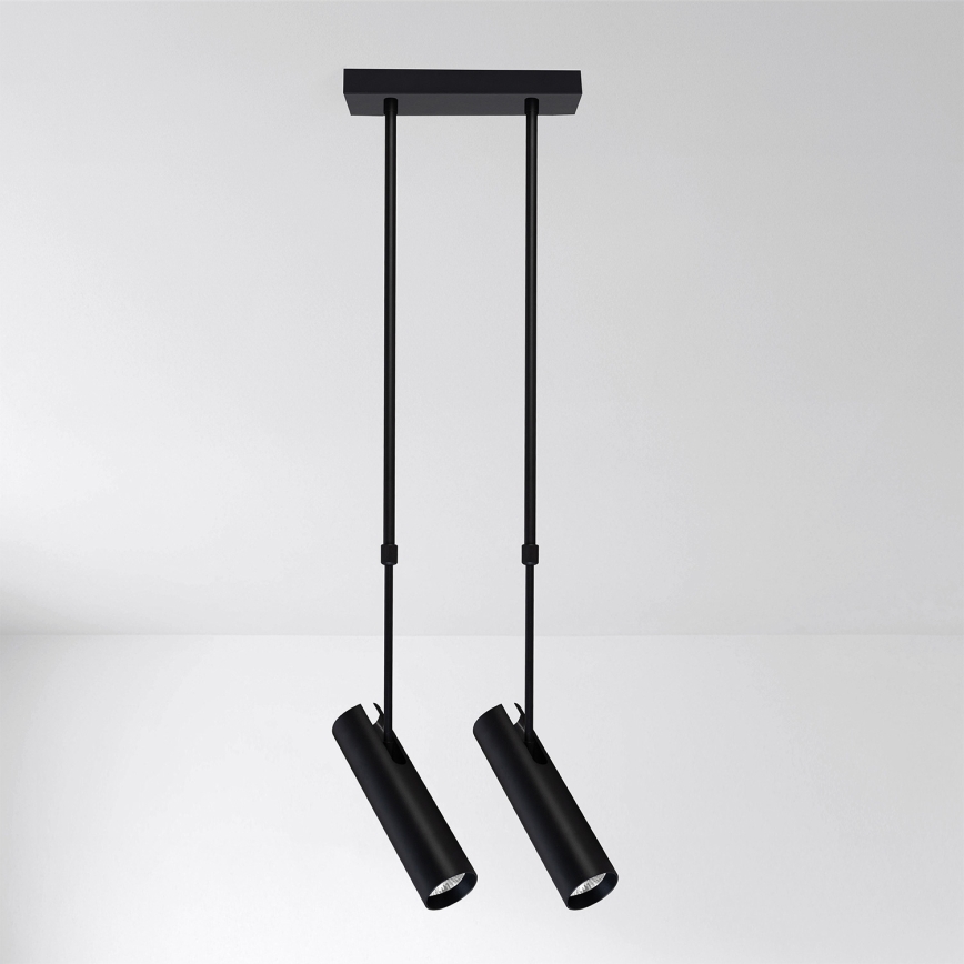 Brilagi - Rúdon szerelt csillár SELE 2xGU10/30W/230V fekete