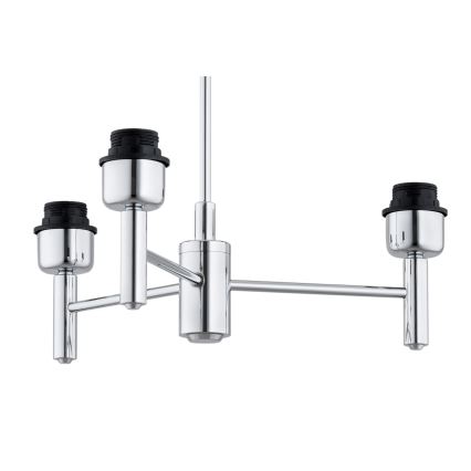 Brilagi - Rúdos csillár MONTE 3xE27/60W/230V krémszínű/fényes króm