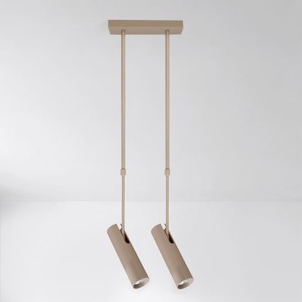 Brilagi - Rúdra szerelt csillár SELE 2xGU10/30W/230V bézs