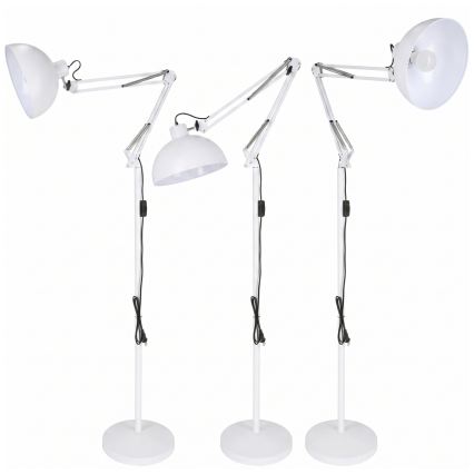 Brilagi - Rugalmas állólámpa TASKER 1xE27/60W/230V 157 cm fehér