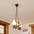 Brilagi - RUSTIC láncos csillár 2xE14/40W/230V tölgy