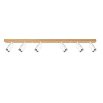 Brilagi - SELE 6xGU10/30W/230V spotlámpa fehér/tölgy dekor
