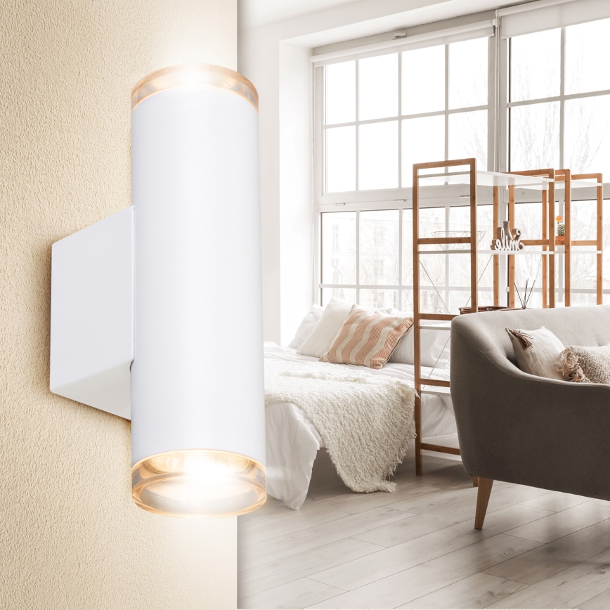 Brilagi - SELE AQUA fürdőszobai fali spotlámpa 2xGU10/30W/230V IP44 fehér