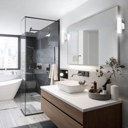 Brilagi - SELE AQUA fürdőszobai fali spotlámpa 2xGU10/30W/230V IP44 fehér