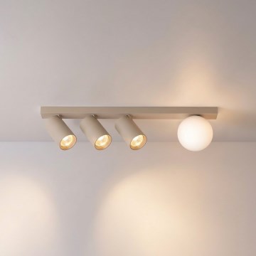 Brilagi - SELE BALL irányítható spotlámpa 3xGU10/30W/230V + 1xG9/10W bézs