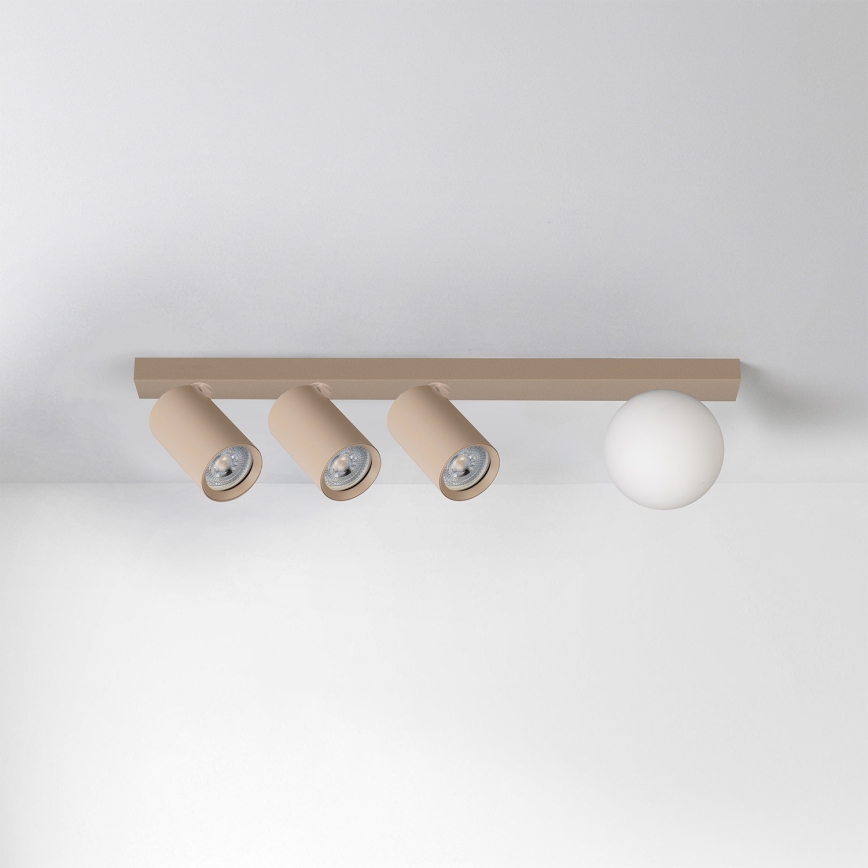 Brilagi - SELE BALL irányítható spotlámpa 3xGU10/30W/230V + 1xG9/10W bézs