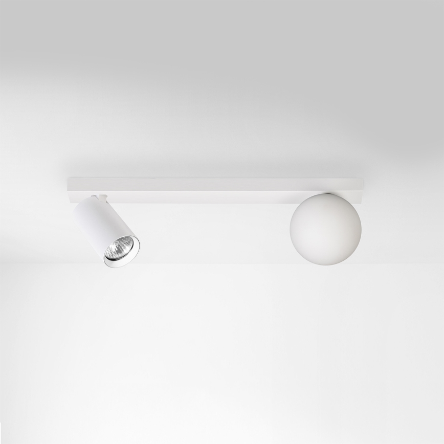 Brilagi - SELE BALL spotlámpa 1xGU10/30W/230V + 1xG9/10W fehér