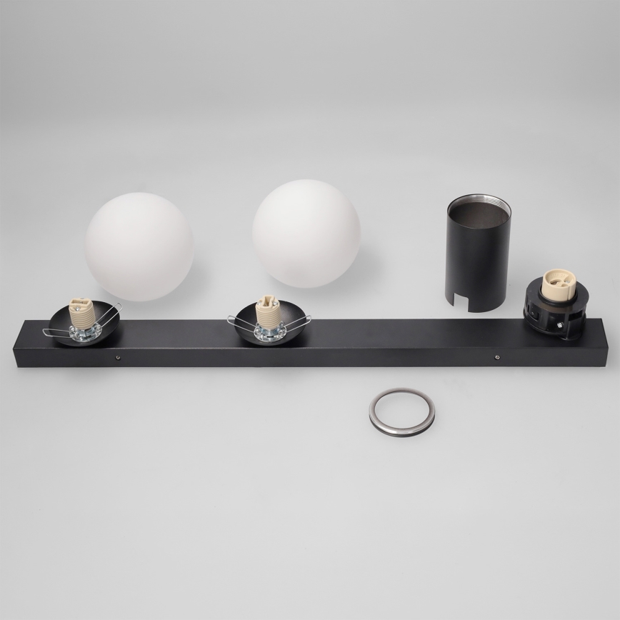 Brilagi - SELE BALL spotlámpa 1xGU10/30W/230V + 2xG9/10W fekete