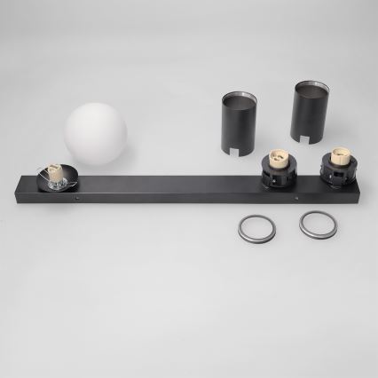 Brilagi - SELE BALL spotlámpa 2xGU10/30W/230V + 1xG9/10W fekete