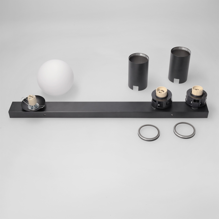 Brilagi - SELE BALL spotlámpa 2xGU10/30W/230V + 1xG9/10W fekete